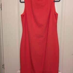 Coral Sleeveless Dress